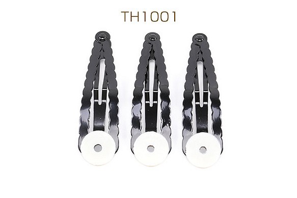 TH1001  24個  スリーピン 14×52mm ブラック  6X（4ヶ） 1枚目の画像