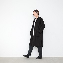 アウトレット　Ojisan coat / 後染め黒 1枚目の画像