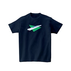 電車Tシャツ-超高速旅（ネイビー） 1枚目の画像