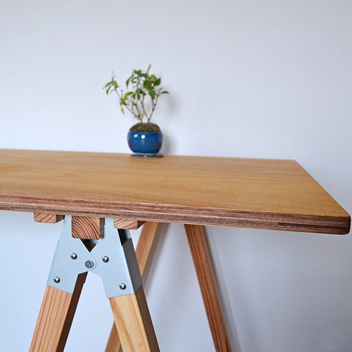 Sawhorse work table natural color 170x65 | forext.org.br