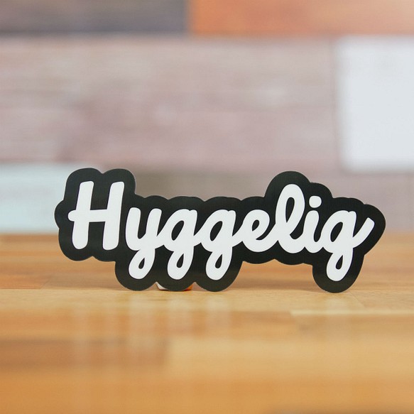 Hyggelig ロゴ 耐水ステッカー キャンプ シール キャンステ ダイカット hs10 1枚目の画像