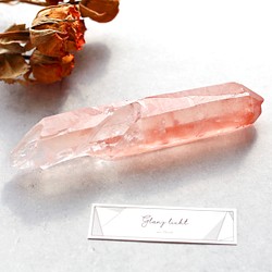 ディープピンクレムリアンシード ディアマンティーナ産 大きめ ワンド 天然石 水晶 鉱物 一点物 1枚目の画像