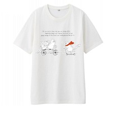 ネコさん自転車乗り　レディースプリントTシャツ　綿100％【S～4L】 1枚目の画像