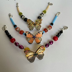羽織紐　蝶々デザイン　ブレスレットに変更可能 1枚目の画像