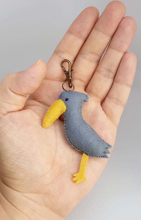 春夏新作モデル A30 ハンドメイド ハシビロコウ キーホルダー 鳥