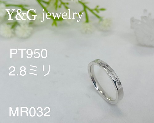 PT950] Y&Gオリジナル MR032 2.8サイズ 指輪・リング Y&G jewelry 通販