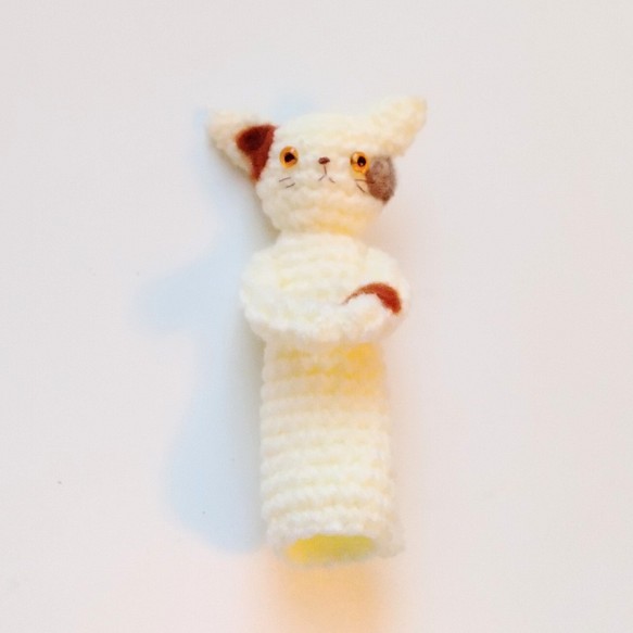 指人形-三毛猫 1枚目の画像