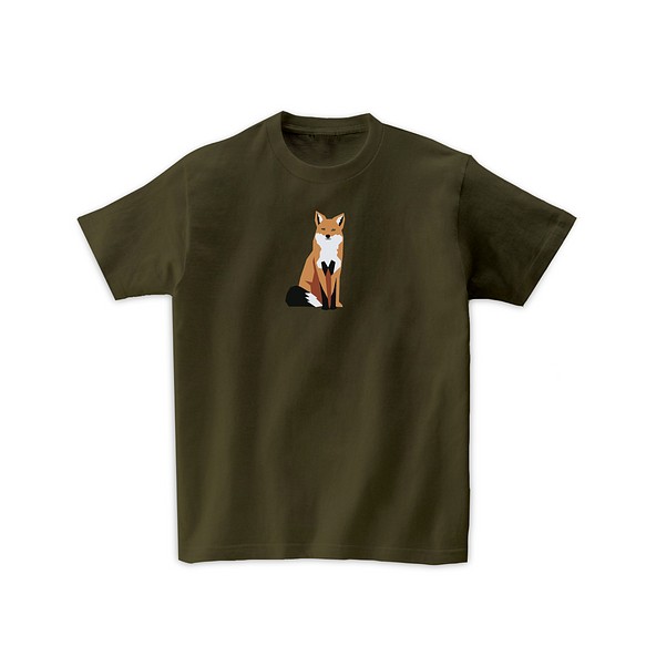 動物Tシャツ-キツネ 1枚目の画像