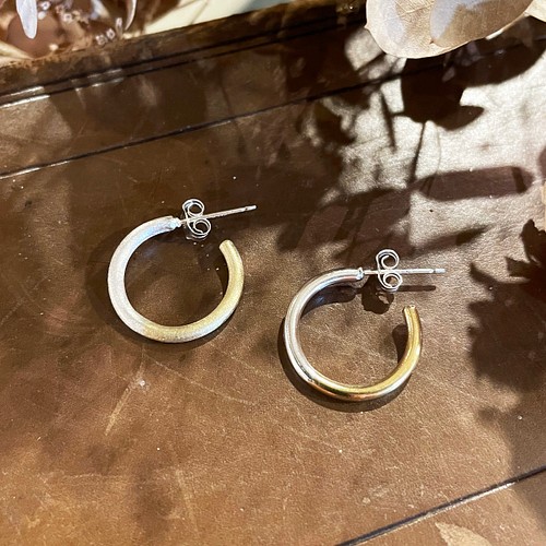 freckle.【jikan耳環 3.0M×silver×両耳用 】フープピアス/メンズピアス