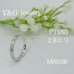 PT950] Y&Gオリジナル MR027 2.8ミリ 指輪・リング Y&G jewelry 通販