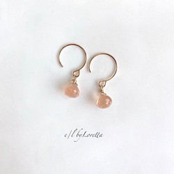 レッドヘマタイトクォーツ 14kgf pierce/earring イヤリング