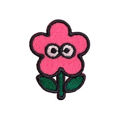 刺繍ワッペン　お花【恋花】 1枚目の画像