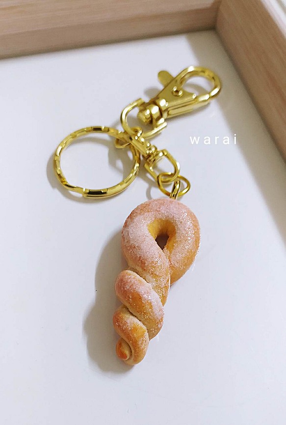 麻花麵包鑰匙圈 擬真食物 紀念品 禮物 文創小物 婚禮小物 第1張的照片