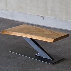 ローテーブル/テーブル/コーヒーテーブル/カフェ/一枚板テーブル/無垢材/インダストリアル家具/一点物/デザイナーズ家具 1枚目の画像