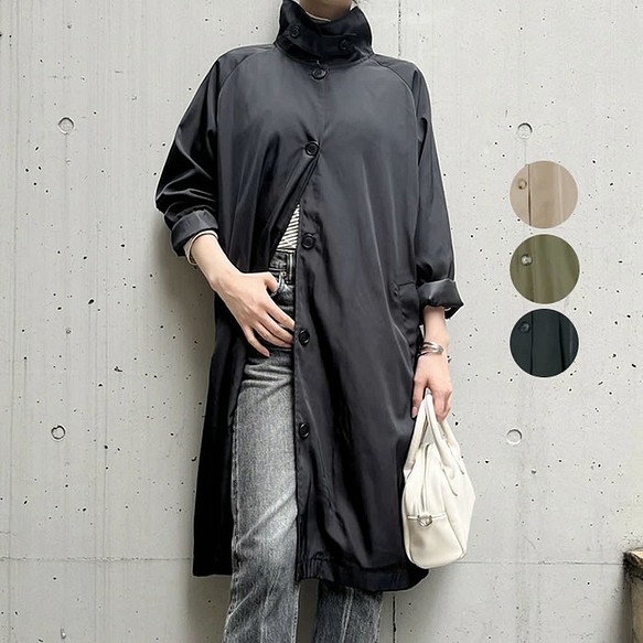 Etranze 長款大衣，採用略帶光澤和挺括的材質，給人以陽剛之感 et10760114 第1張的照片