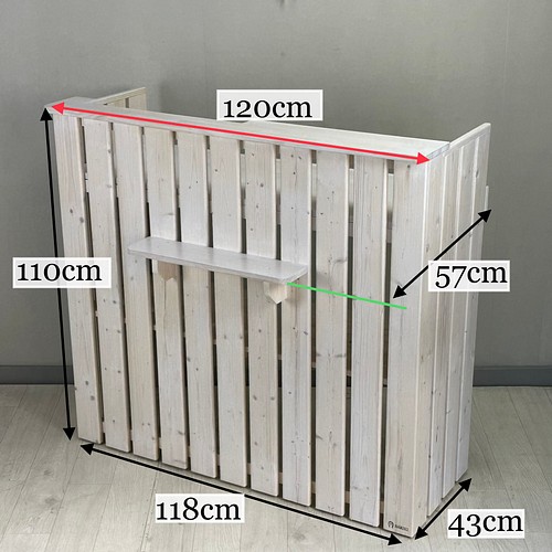 詰替え 受付カウンターレジカウンター レジ台幅幅120cm×奥行49cm×高さ