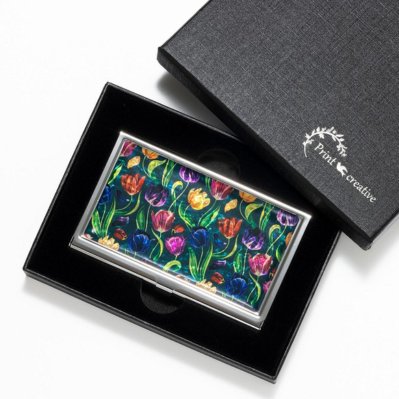 天然貝 名刺カードケース（ラーレの夜明け）シェル・螺鈿アート｜ギフト・プレゼントにおすすめ 1枚目の画像