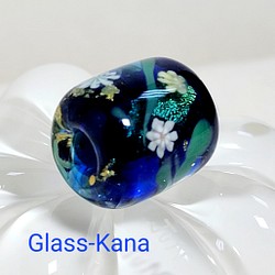 SALEトンボ玉＊瑠璃＊とんぼ玉＊蜻蛉玉＊ガラスビーズ＊バーナーワーク とんぼ玉 glass-kana 通販｜Creema(クリーマ) 15506047