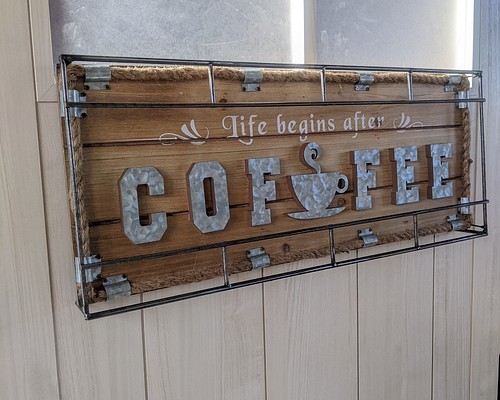 海の見えるカフェ CAFE COFFEE 喫茶店 壁掛け看板 自立式看板