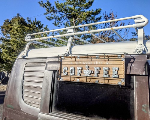 キッチンカーカフェ CAFE COFFEE 移動販売車 壁掛け看板