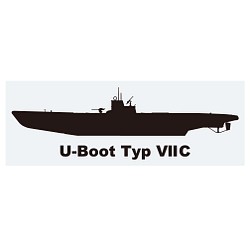 軍艦ステッカー　Uボート　VIIC型 1枚目の画像