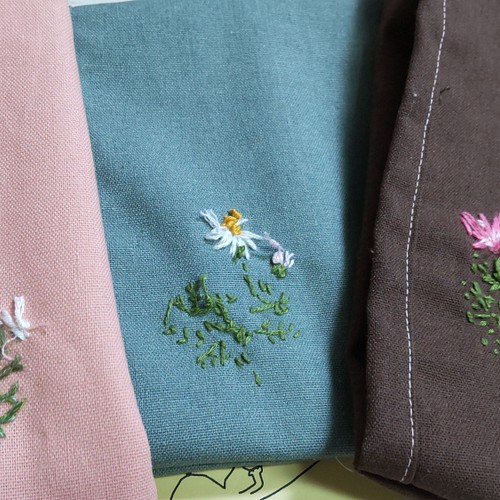 ほんわカイロ♡草花 刺繍イメージ-