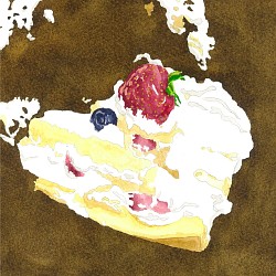 ショートケーキ　【原画】 1枚目の画像