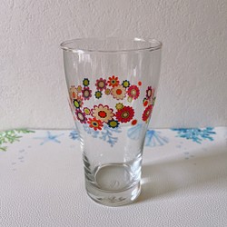 レトロ風ビアグラス ビアグラス ポーセラーツ 1枚目の画像
