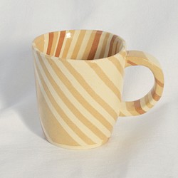 練り込みマグカップ（ストライプ）Nerikomi mug, stripe 1枚目の画像