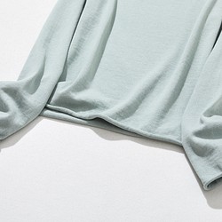 ★5月中旬出貨★全年都在用 超人氣棉針織系列 簡約不失時尚，我的標準針織衫 淡藍綠 230214-3 第4張的照片
