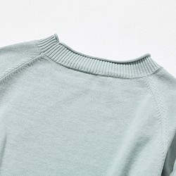 ★5月中旬出貨★全年都在用 超人氣棉針織系列 簡約不失時尚，我的標準針織衫 淡藍綠 230214-3 第9張的照片