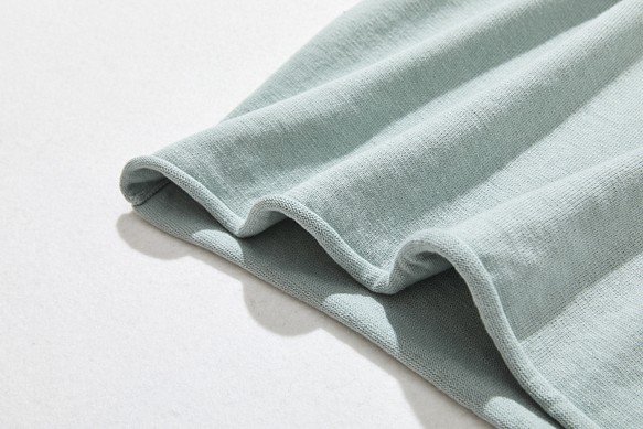 ★5月中旬出貨★全年都在用 超人氣棉針織系列 簡約不失時尚，我的標準針織衫 淡藍綠 230214-3 第5張的照片