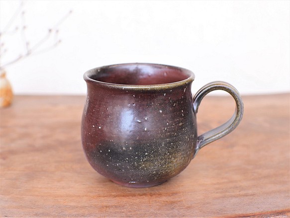備前焼 コーヒーカップ(中)サンギリ　c2-243 1枚目の画像