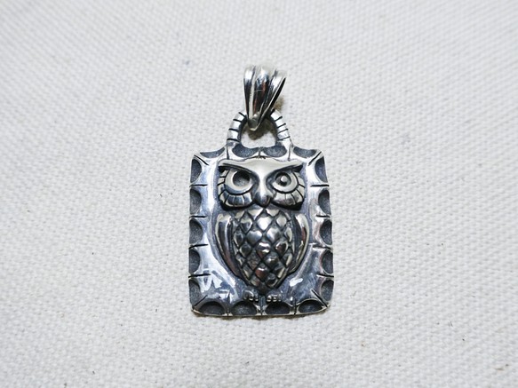 ペンダントトップ フクロウ ネックレス 梟 シルバーアクセサリー owl