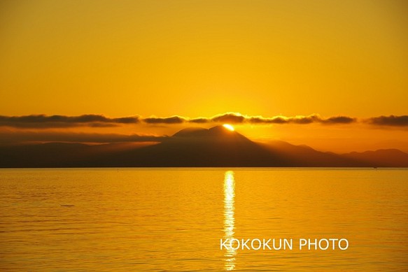 有明海の風景「日の出の瞬間」（A3サイズ） 1枚目の画像