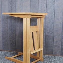 ソファーサイドテーブル　シンプル　サイズオーダー　おしゃれ　楢（オーク）無垢材　ちょっと贅沢 1枚目の画像