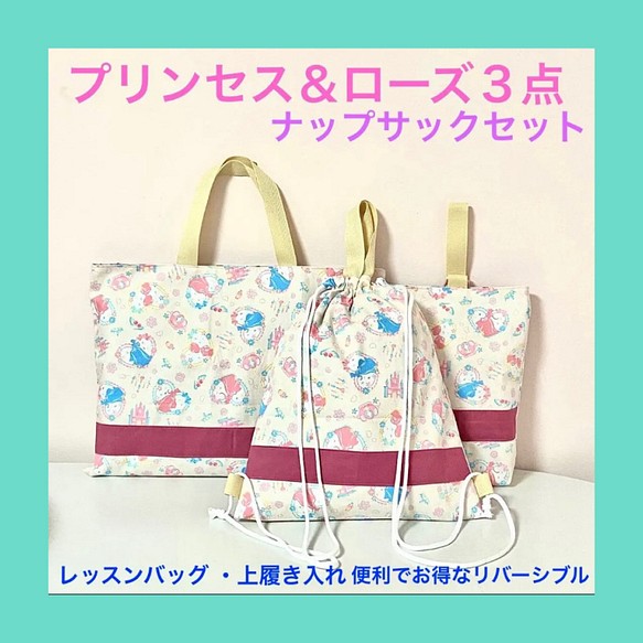 メール便可 2セットまで プリンセス レッスンバッグバッグ