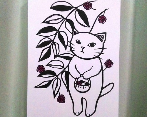 切り絵】原画 A5サイズ cat25 切り絵 ｈｋｒ 通販｜Creema(クリーマ)