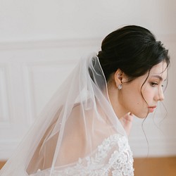 Miller 米樂婚飾品牌 - 珍珠單層短頭紗 第1張的照片