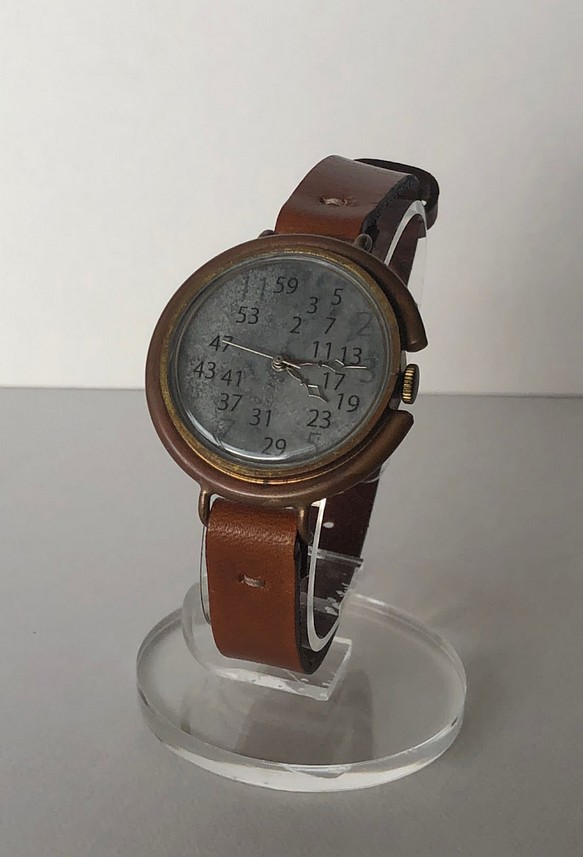 【腕時計ユリク】素数時間計/ベルト幅12ｍｍ 1枚目の画像