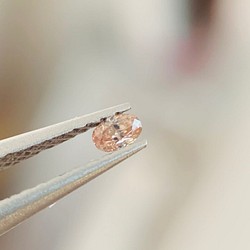 天然　ピンクダイヤモンド　Fancy pinkish brown  ルース　アーガイル産　0.055ct 1枚目の画像