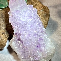 虹入り✨カクタスアメジスト サボテン水晶 ラフストーン 原石 天然石