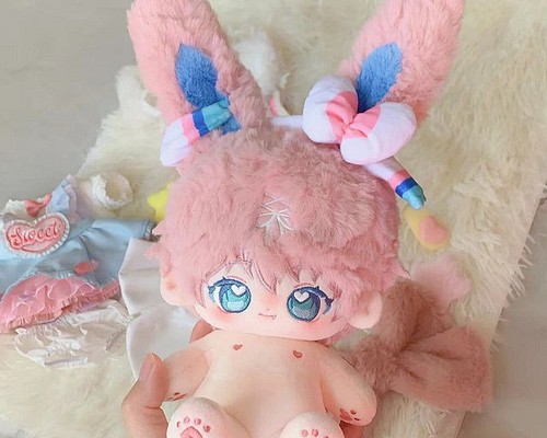 20CM 着せ替えぬいぐるみ 無属性 フェアリー イーブイ ピンク髪