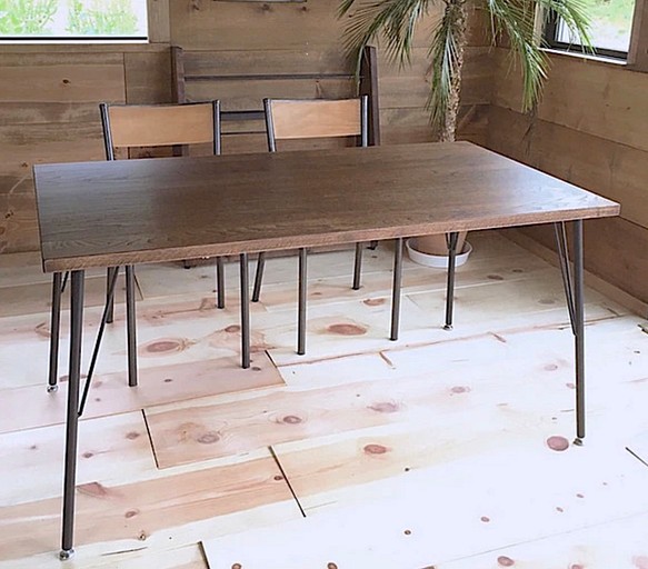 Crenata table 15*80(W)　国産無垢材　天然オイル仕上　ダイニングテーブル 1枚目の画像