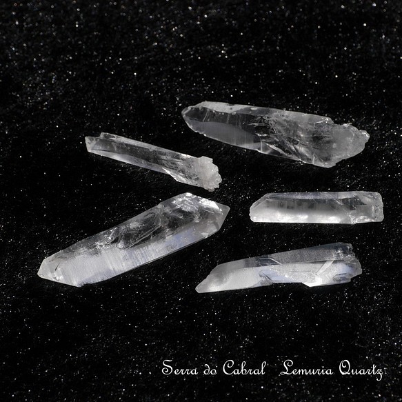天然石5本セットレムリアンシード(セラ・ド・カブラル産)合計約8.6g水晶ポイント[lem-230324-03] 1枚目の画像