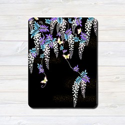 iPadケース ★藤の花と蝶　手帳型ケース ※2タイプから選べます 3枚目の画像