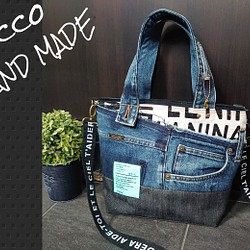 ボタニカルウエディング No182【DENIM✖️ボストンBAG❤️】ドラム缶型