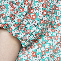 [免運費] 經濟實惠的束腰外衣套裝 2 件套可供選擇 半袖束腰外衣 Linen Hemp Flower 第20張的照片