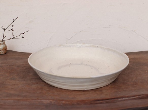 皿・白(23cm)　ysr2-020 1枚目の画像