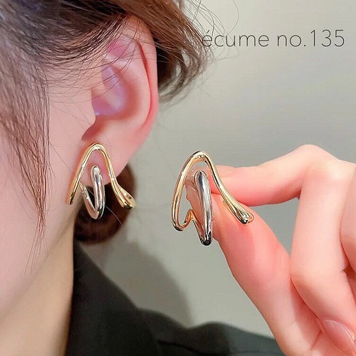 送料無料【no.135】インパクトニュアンスピアス ピアス（スタッド・一